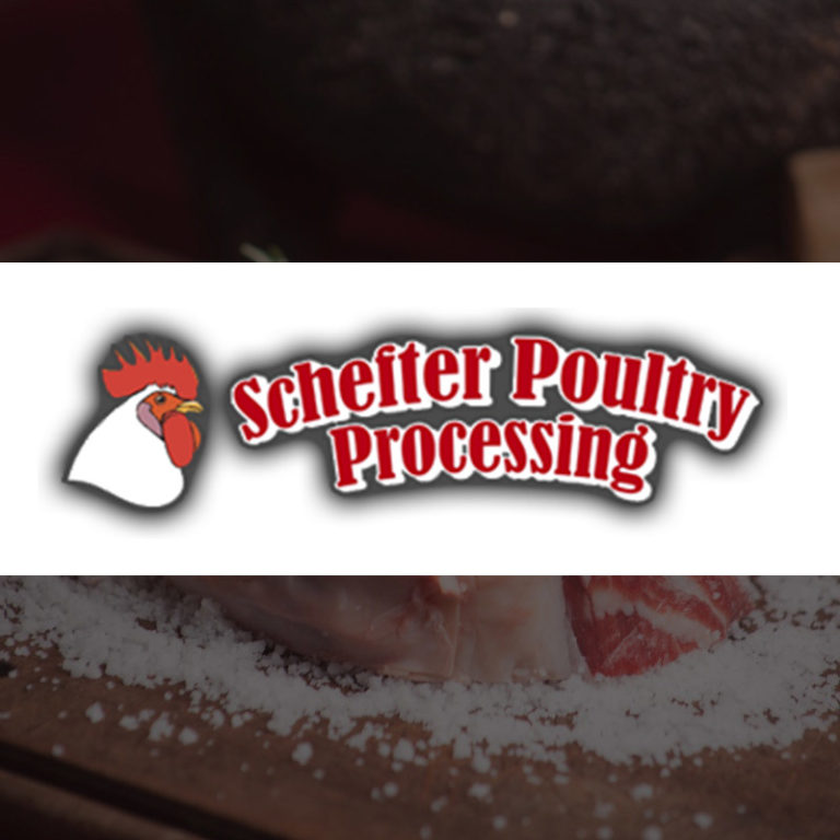 Scheffer Poultry processing logo.