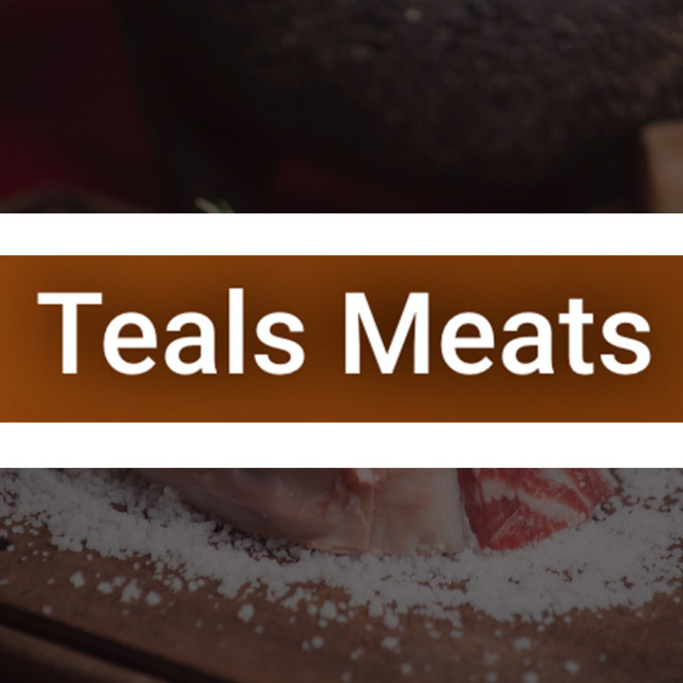 Teals Meats logo.